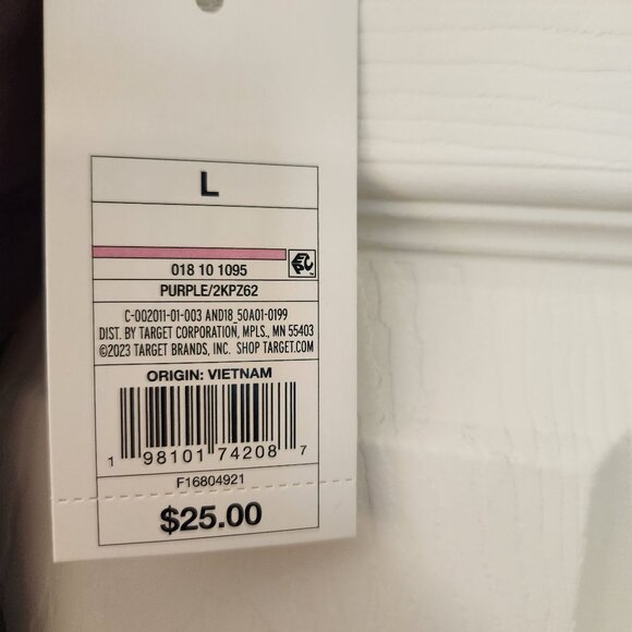 A New Day Purple Faux Leather Skinny Pants Leggings Size Large NWT - Picture 4 of 10